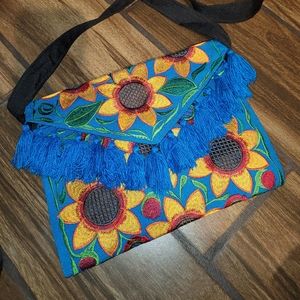 Embroidered Crossbody bag $30